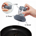 Liquid Soap Dispensing Brush - Scrub and Clean in Seconds