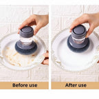 Liquid Soap Dispensing Brush - Scrub and Clean in Seconds